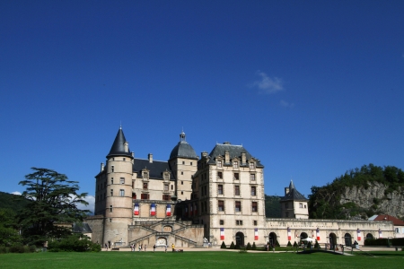 The Chateau de Vizille houses the Musee de la Revolution franÃ§aise de Vizille のeditorial素材