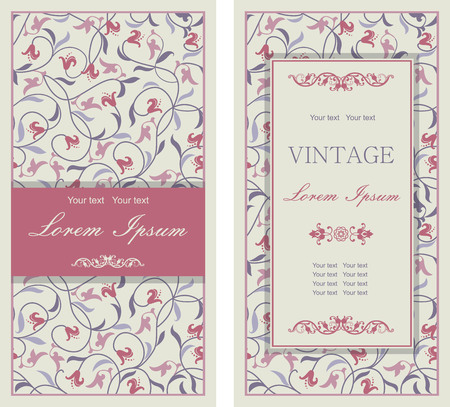 Vector ornate seamless border in Victorian style. Gorgeous element for design. Ornamental vintage pattern for wedding invitations, birthday and greeting cards. Traditional outline decor.のイラスト素材