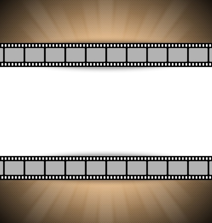 Film strip document template with place for your custom messageのイラスト素材