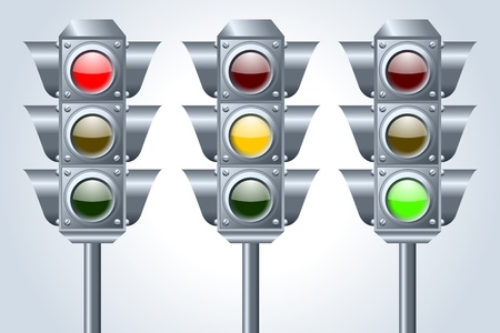 Semaphore traffic lightsのイラスト素材