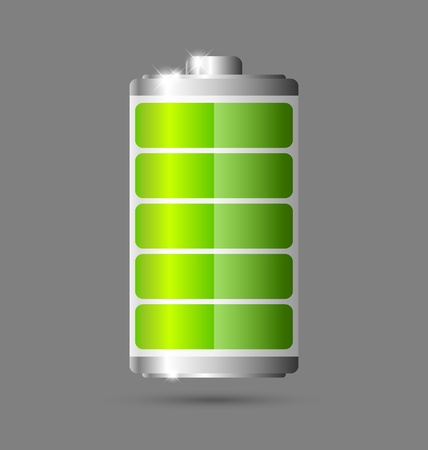 Fully charged green battery icon Fully charged green battery icon