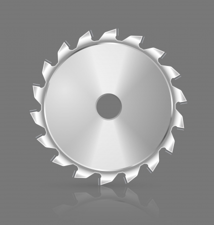 Saw blade icon isolated on grey backgroundのイラスト素材