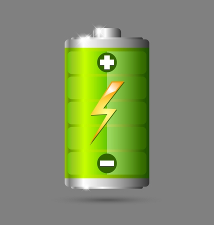 Fully charged green battery icon Fully charged green battery icon