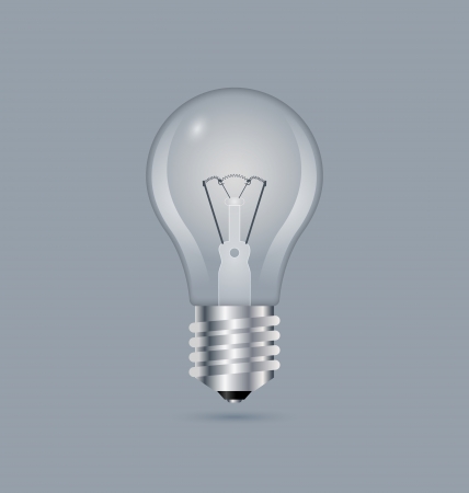 Simple light bulb icon isolated on bluish grey backgroundのイラスト素材