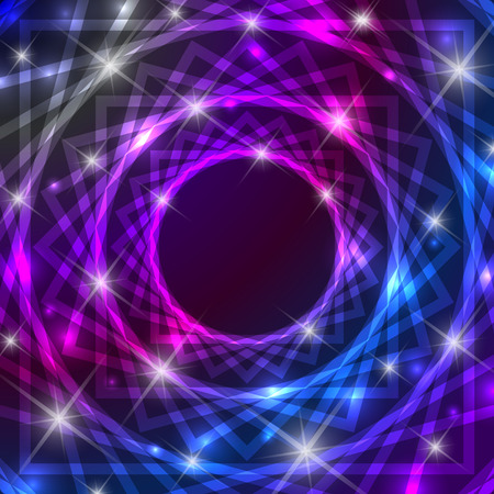 Shiny magical symbol background with glittering effectのイラスト素材