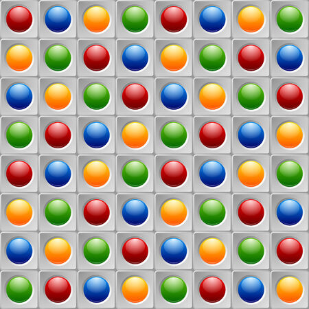 Three dimensional colorful seamless pattern made from plastic blocksのイラスト素材