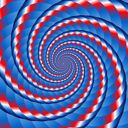 Twisted tricolor french, english or american flag related abstract backgroundのイラスト素材