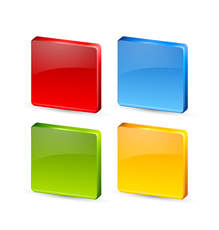 Colorful icon or button backgrounds suitable for custom designのイラスト素材