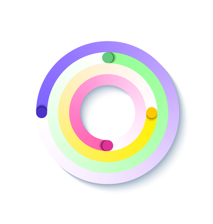 Abstract circular element suitable for custom web designのイラスト素材
