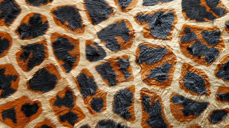 High Resolution Detailed Close Up of Leopard Print Texture for Fashion and Design Usage AI Generativeの素材