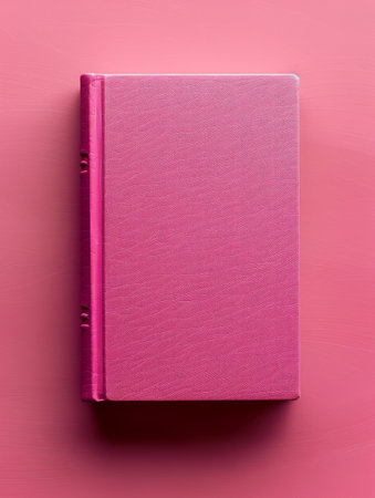Aesthetic Pink Notebook with Textured Cover for Writing, Journaling, and Creative Notes Perfect for Students, Artists, and Writers 128 Lined Pages in a Convenient Size for Everyday Use AI Generativeの素材