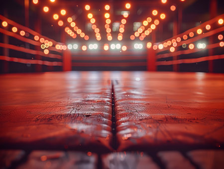 Witness the captivating spectacle of a boxing ring illuminated by brilliant lights, creating an electrifying atmosphere that pulsates with anticipation This vibrant setting becomes the epicenter of an unforgettable sports event, promising adrenaline-fueled moments and the thrill of fierce competition Get ready for an unforgettable experience that will leave you on the edge of your seat AI Generativeの素材