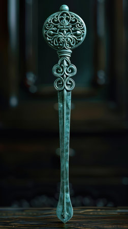A stunning jade hairpin, its delicate carvings showcase the artistry and craftsmanship of its creator This exquisite piece is a testament to the beauty of jade and would be a prized addition to any elegant collection or esteemed antique enthusiast&#39;s treasure trove AI Generativeの素材