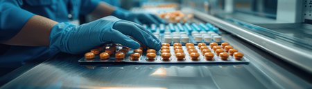 A skilled pharmacy technician meticulously packs medications for shipment, ensuring accuracy and efficiency in a high-demand environment Their dedication to excellent service prioritizes patient satisfaction and timely pharmaceutical distribution Every step reflects the commitment to safe and reliable medication delivery AI Generativeの素材