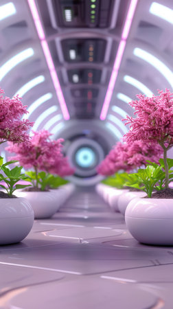 ## Futuristic AI-powered climate control systems revolutionize environmental management  Innovative technology fosters sustainable solutions, smart infrastructure, and advanced engineering for a greener future AI Generativeの素材