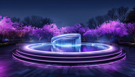 Step into the future of urban green spaces Immerse yourself in stunning holographic displays, interactive public spaces, and cutting-edge technology that transform city parks into unforgettable experiences AI Generativeの素材