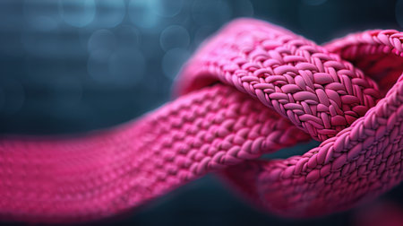 Colorful breast cancer awareness wristbands serve as powerful visual symbols of hope and support These accessories spread awareness, inspire stories of resilience, and promote a sense of community With every wristband worn, the message of prevention, early detection, and solidarity resonates, making a tangible impact on the fight against breast cancer AI Generativeの素材