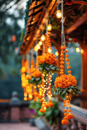 Celebrate Diwali in style with these stunning decoration ideas! This book offers easy, creative ways to transform your home with vibrant fairy lights and beautiful floral arrangements Learn to create festive ambiance for a memorable Diwali celebration, with bright, beautiful, and easy-to-follow instructions AI Generativeの素材