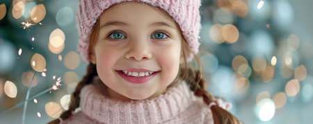 A vibrant and heartwarming image capturing the joy of New Year&#39;s Day Children, faces alight with excitement, revel in the magic of sparklers, symbolizing new beginnings Their laughter and smiles radiate happiness, reflecting the spirit of family togetherness and celebration in a festive atmosphere AI Generativeの素材