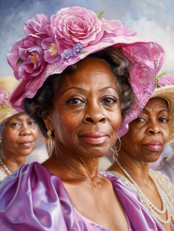 A vibrant gallery opening celebrating Black History Month showcases the talent and creativity of African American artists The event honors their artistic recognition and cultural contributions, creating a space for appreciation and dialogue AI Generativeの素材
