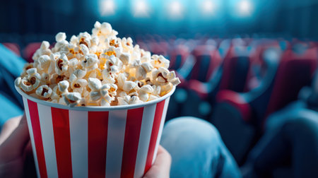 A team of colleagues smiles brightly during a movie screening held on Employee Appreciation Day This fun activity fosters team building, boosts morale, and enhances engagement, creating lasting memories and a positive workplace culture AI Generativeの素材