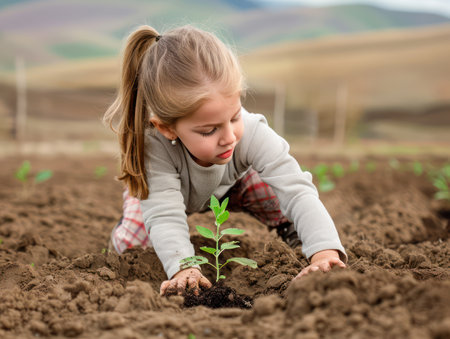 Join a community planting event and learn sustainable gardening practices from local farmers Plant vegetables and herbs, connect with neighbors, and enjoy a fun, family-friendly experience Educational resources provided AI Generativeの素材