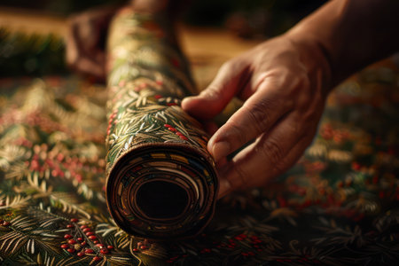 Transform your dining table into a magical winter wonderland with this easy-to-follow guide to setting up a festive Christmas table runner Discover tips and tricks for choosing the perfect runner, adding festive accents, and creating a memorable Christmas dinner experience AI Generativeの素材