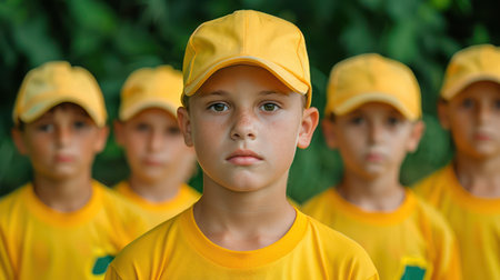 Capture the joy of summer camp! Photos needed of kids engaged in camp activities: group games, outdoor adventures, crafts, and more Show the excitement of learning new skills, building teamwork, and creating lasting memories Focus on happy campers and their experiences AI Generativeの素材