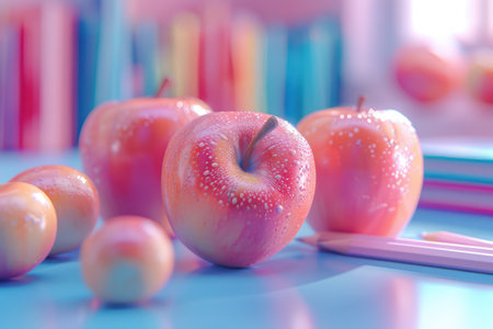 Get ready for a joyful school year! Bright apples, colorful pencils, and exciting educational adventures await It's time to embrace learning with enthusiasm and discover new knowledge Let's make this school year a memorable one filled with joy and discovery! AI Generativeの素材