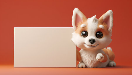 Capture attention with this charming photo of an adorable Corgi puppy holding a blank sign against a vibrant red backdrop Its irresistible expression and playful demeanor make it perfect for delivering messages, notices, and announcements with a touch of whimsy Animal lovers, pet enthusiasts, and creatives will find endless possibilities for this delightful image, adding a heartwarming and memorable element to their designs AI Generativeの素材