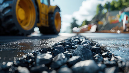 Witness the transformation of a road into a modern marvel, a testament to infrastructure advancements This project, "Pavement Progress," showcases the latest in road construction, laying the foundation for a brighter future From its initial stages to the finished product, it's a glimpse into developmental progress AI Generativeの素材