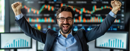 This data visualization celebrates business success through upward trends and positive growth It's a visual guide designed to inspire and empower businesses to achieve corporate victory The visualization uses compelling visuals to demonstrate the path to success, highlighting key metrics and strategies for growth AI Generativeの素材