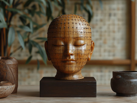 Experience the precision of acupuncture therapy with a skilled professional Harness the power of Traditional Chinese Medicine to achieve optimal health and well-being Discover the benefits of this ancient practice, designed to restore balance and promote natural healing AI Generativeの素材