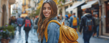 Embrace the joy of travel! Explore new cities with a smile, discover hidden gems, and immerse yourself in local culture Capture the laughter and excitement of your next adventure Find inspiration and embark on a joyful journey, creating memories that will last a lifetime AI Generativeの素材