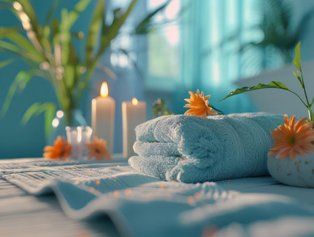 Escape to a haven of tranquility and rejuvenation at our luxurious spa Immerse yourself in soothing treatments, pampering services, and wellness activities designed to revitalize your mind, body, and spirit Discover a sanctuary where ultimate relaxation and well-being await AI Generativeの素材