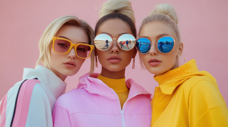 Elevate your active lifestyle with matching tracksuits designed for friends! Express your sporty spirit with coordinated outfits and energetic celebrations From the gym to the streets, make a statement with fashionable group style and accessories that fuel your passion AI Generativeの素材