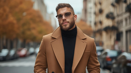 Embrace modern city style with a chic and effortless vibe Discover trendy casual looks for men, perfect for downtown adventures Feel confident and sharp in any situation with our latest fashion inspiration for guys who want to stand out AI Generativeの素材