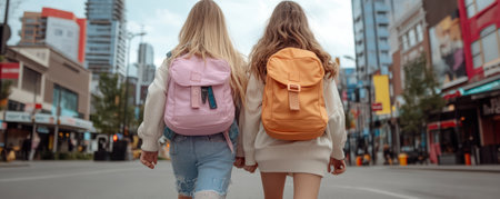 Embrace effortless city style with our trendy backpacks! Designed for comfort and confidence, they're perfect for exploring downtown's vibrant streets From sleek minimalist designs to bold statement pieces, find the perfect backpack to elevate your casual look and carry your essentials with ease AI Generativeの素材