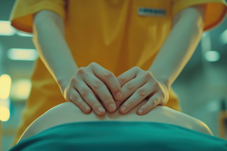 Experience the soothing touch of expert physiotherapy, designed to alleviate shoulder pain Our therapist's gentle hands apply targeted pressure, promoting relaxation and relief Find comfort and restore mobility with our personalized treatment plan AI Generativeの素材