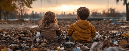 Young environmental advocates are calling for action to protect our outdoor spaces Through their initiative, they are raising awareness about the importance of responsible waste management By highlighting the impact of litter and improper disposal, they inspire others to embrace environmental responsibility and create a cleaner, healthier world for all AI Generativeの素材