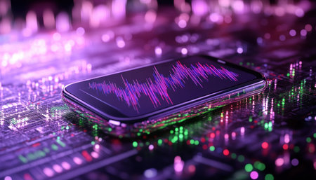 This image depicts a digital wallet app on a smartphone, showcasing an investment portfolio The screen displays real-time stock market data, including charts and graphs, enabling users to monitor their investments and engage in mobile trading This app empowers users to manage their finances and explore investment opportunities with ease AI Generativeの素材