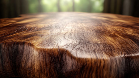 This minimalist photograph showcases the raw, natural beauty of weathered wood A rustic wooden texture with deep earthy patina is captured in stark detail, emphasizing the inherent beauty of timber The image evokes a sense of time and history, highlighting the organic textures and patterns found in nature AI Generativeの素材