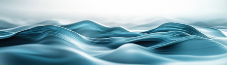 This seamless background features a captivating abstract aqua gradient, flowing effortlessly with smooth transitions Its visually appealing design is perfect for adding a touch of serenity and sophistication to websites, banners, and graphic designs The subtle yet impactful gradient creates a sense of depth and movement, enhancing any visual project AI Generativeの素材