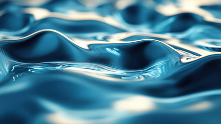 Immerse yourself in the ethereal beauty of abstract liquid art Serene blue hues evoke flowing water, capturing the fluidity and dynamism of liquid textures From ethereal backgrounds to captivating designs, these abstract visuals transport you to a world of watery tranquility AI Generativeの素材