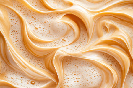 Indulge in the artistry of delicious beverages! This abstract design captures the essence of creamy smoothies, whipped coffee, and latte art From smooth swirls to intricate patterns, it celebrates the beauty of artfully crafted drinks Let this design inspire your own culinary creations AI Generativeの素材