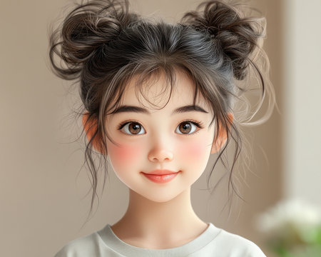 A captivating digital illustration portrays a charming and strong anime girl, radiating inner strength and feminine confidence Her poised posture and captivating aura embody female empowerment This character design, with its vibrant anime style, showcases the beauty of inner strength and resilience AI Generativeの素材