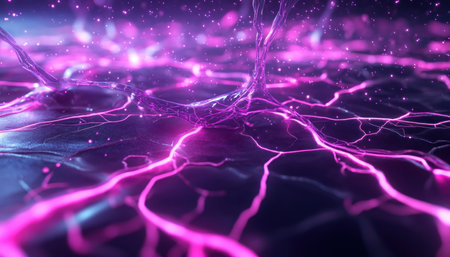 Imagine a mesmerizing tapestry of light trails and pulsating connections, representing the lightning-fast flow of data through advanced networks This visualization encapsulates the future of digital communication, showcasing unprecedented speed, efficiency, and seamless connectivity, propelling us into an era of limitless information transfer AI Generativeの素材