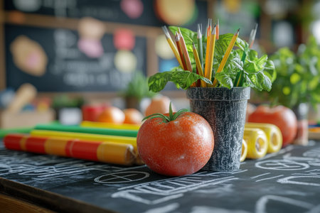Create a greener learning environment with sustainable school supplies and eco-friendly classroom decor Made from renewable materials and featuring organic designs, these products promote environmental awareness while enhancing your classroom's aesthetic appeal AI Generativeの素材