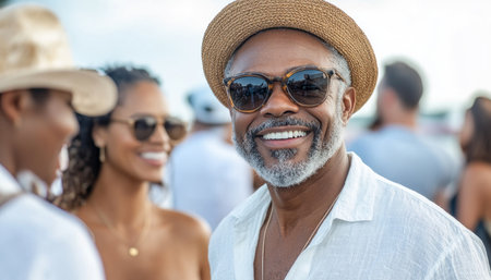 A joyous family reunion, bathed in the warmth of summer, brought generations together Conversations flowed effortlessly, laughter echoed through the air, and cherished memories were shared The gathering was a celebration of family bonds, strengthened by the simple pleasures of connection and shared joy AI Generativeの素材