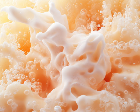 Explore the intricate world of craft beer fermentation through abstract art This exhibit captures the essence of IPA brewing, showcasing a vibrant tapestry of flavors and aromas Immerse yourself in a whirlwind of citrus, pine, and floral notes, as the art reveals the transformative process that brings these beloved beers AI Generativeの素材